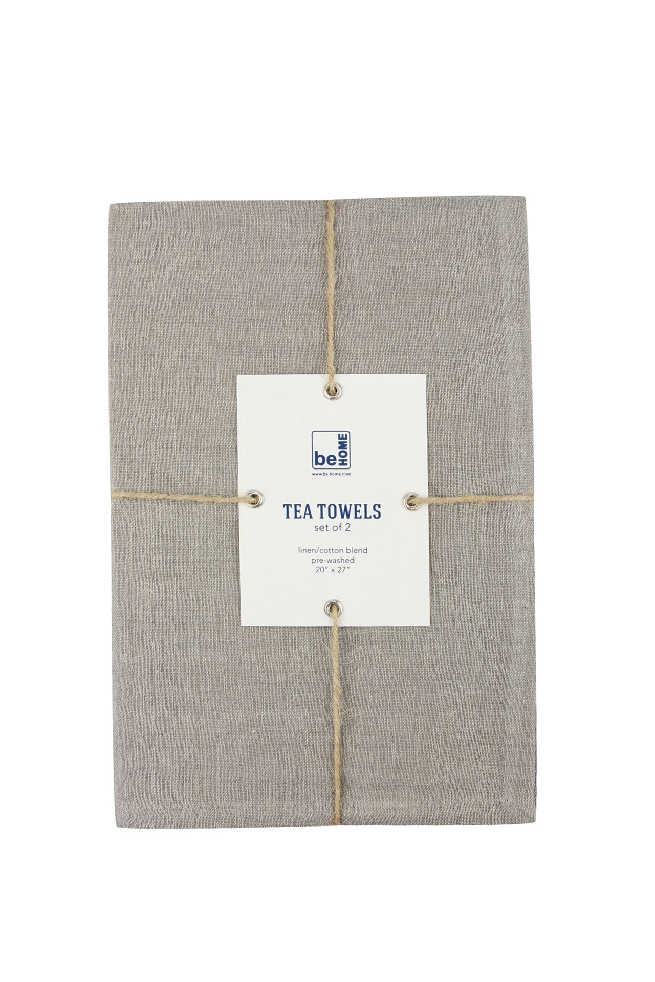 Linen Tea Towels, Putty, Set of 2