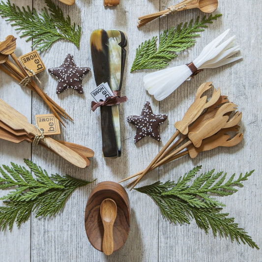 Teak Lobster Picks, Set of 4