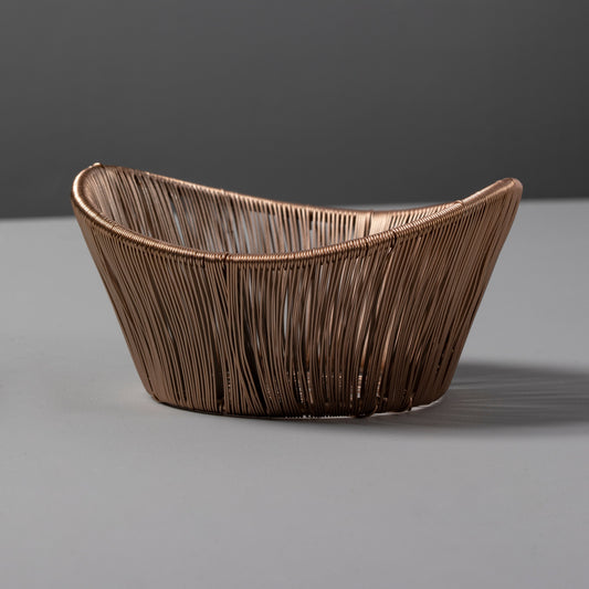 Rosé Rhythm Wire Basket, Small