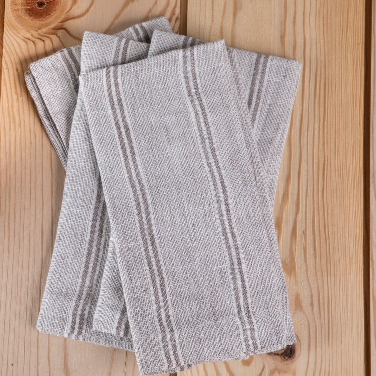 Mendocino Napkins, Stone, Set of 4