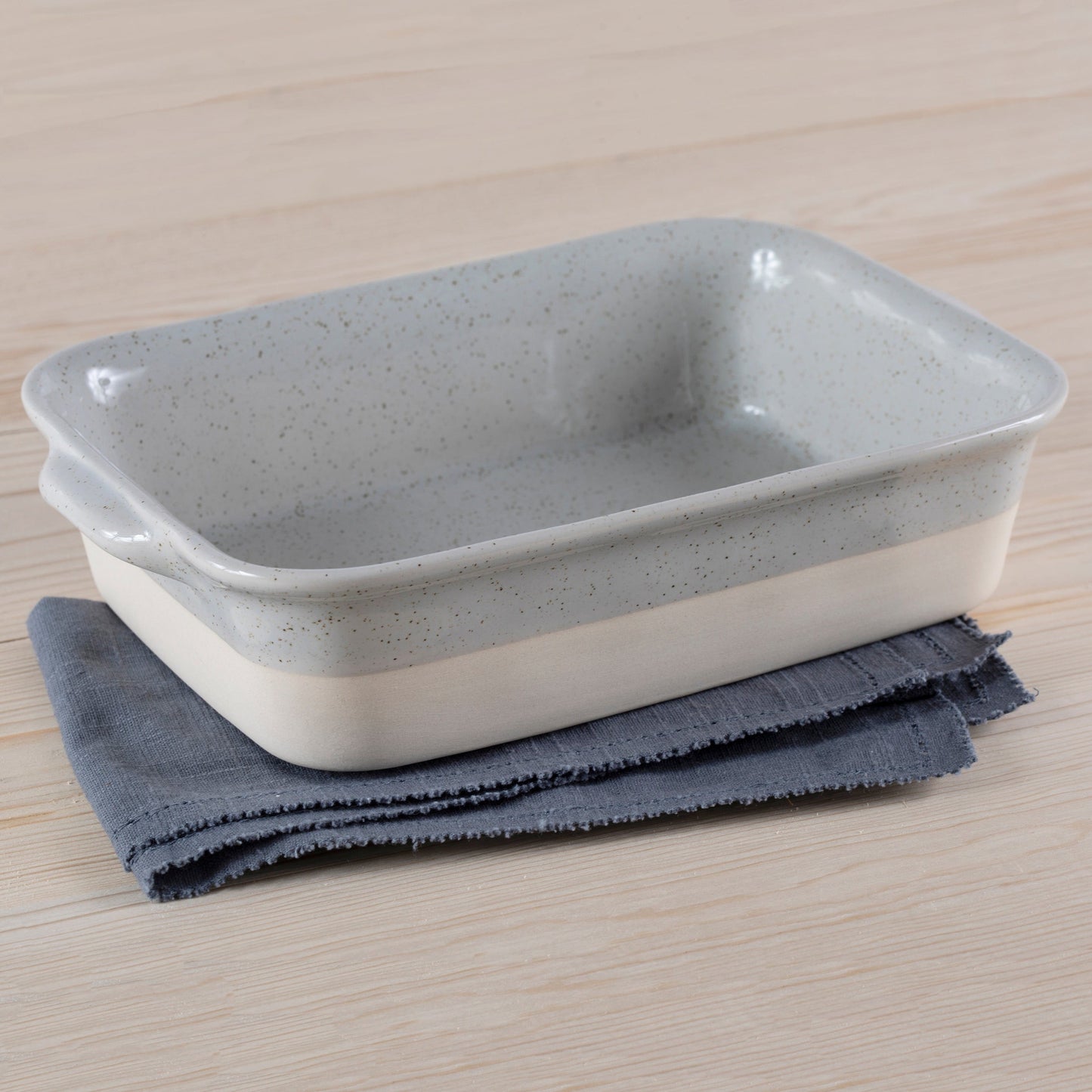Fattoria 11" Rectangular Baker, Grey