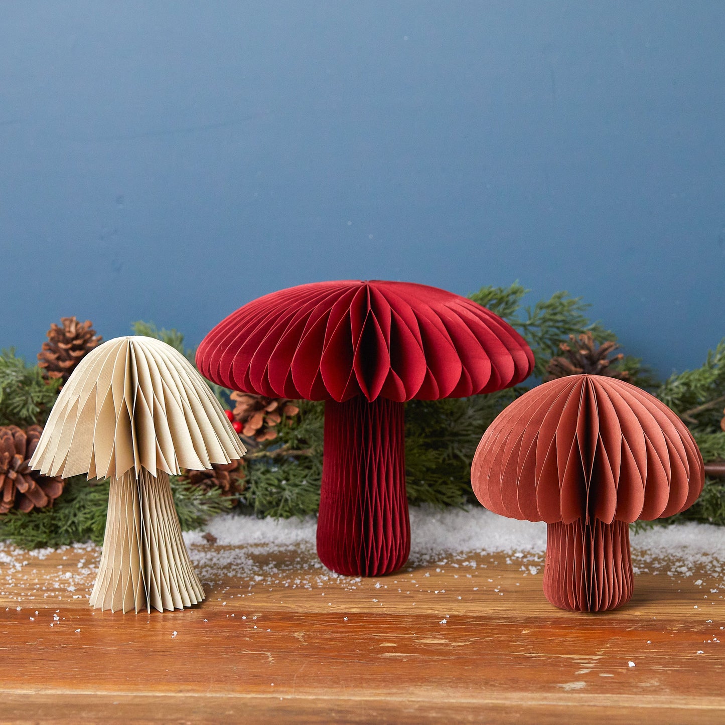 Recycled Paper Toadstool Mushroom