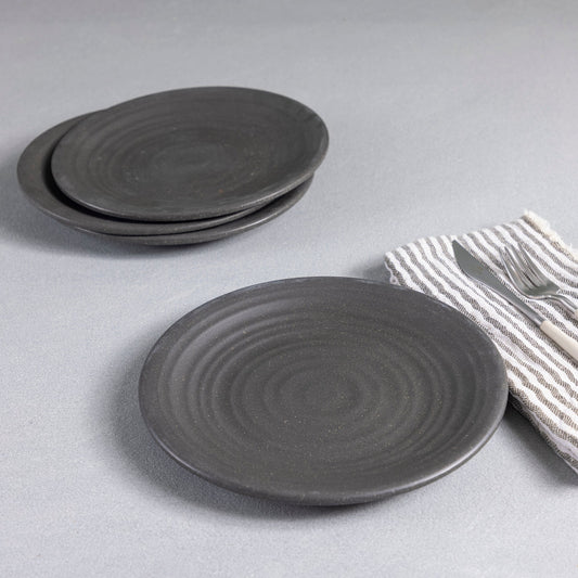 Sancha Organic Salad Plate, Slate, Set of 4