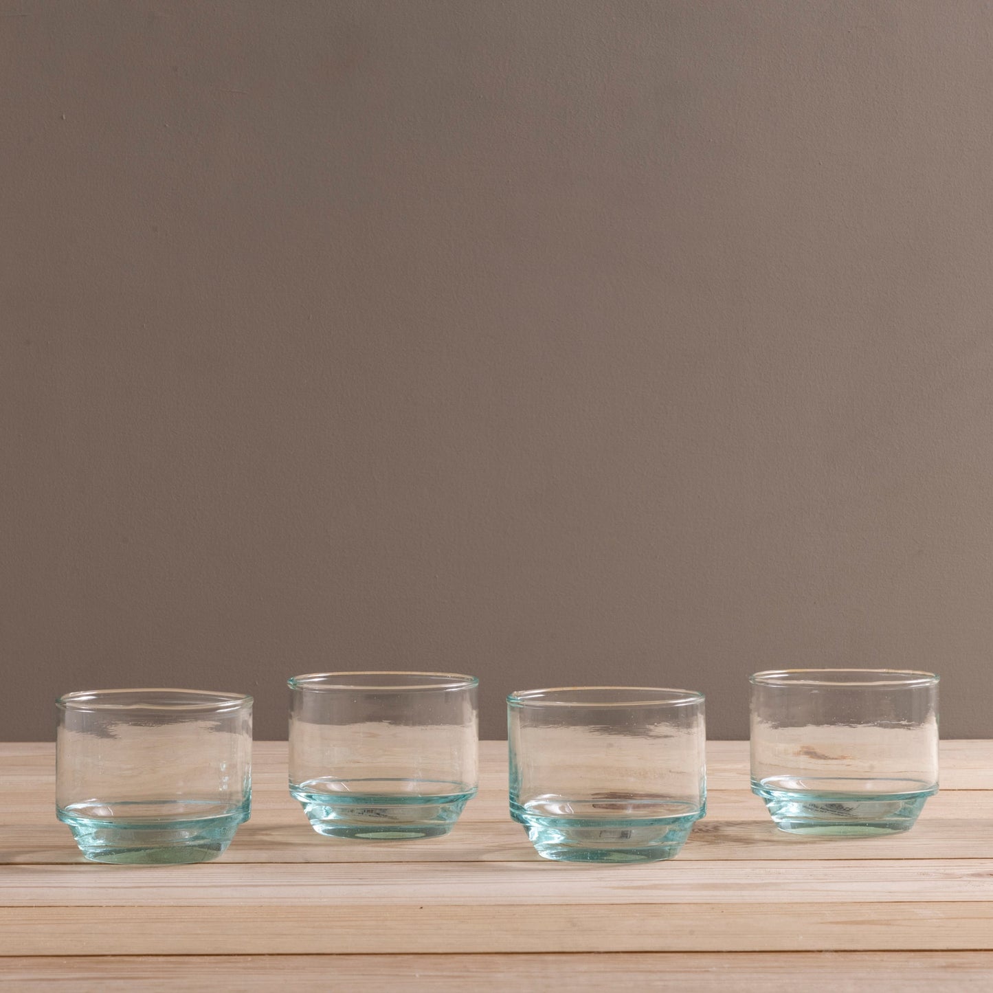 Premium Recycled Short Stacking Tumbler, Set of 4