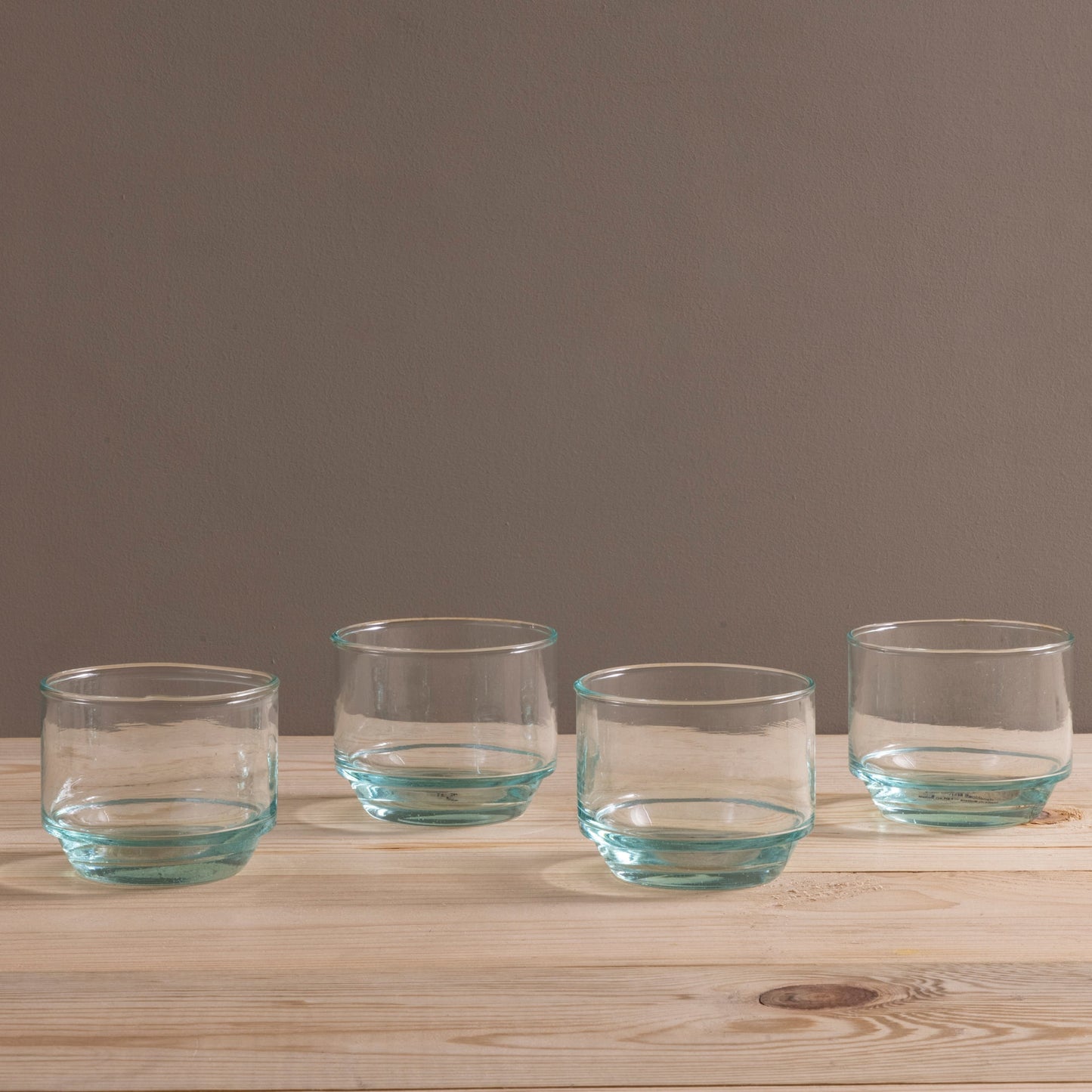 Premium Recycled Short Stacking Tumbler, Set of 4
