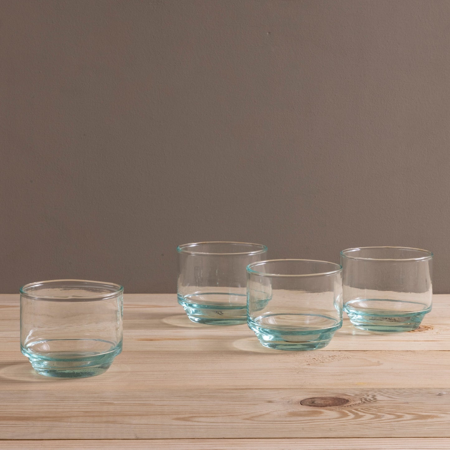 Premium Recycled Short Stacking Tumbler, Set of 4