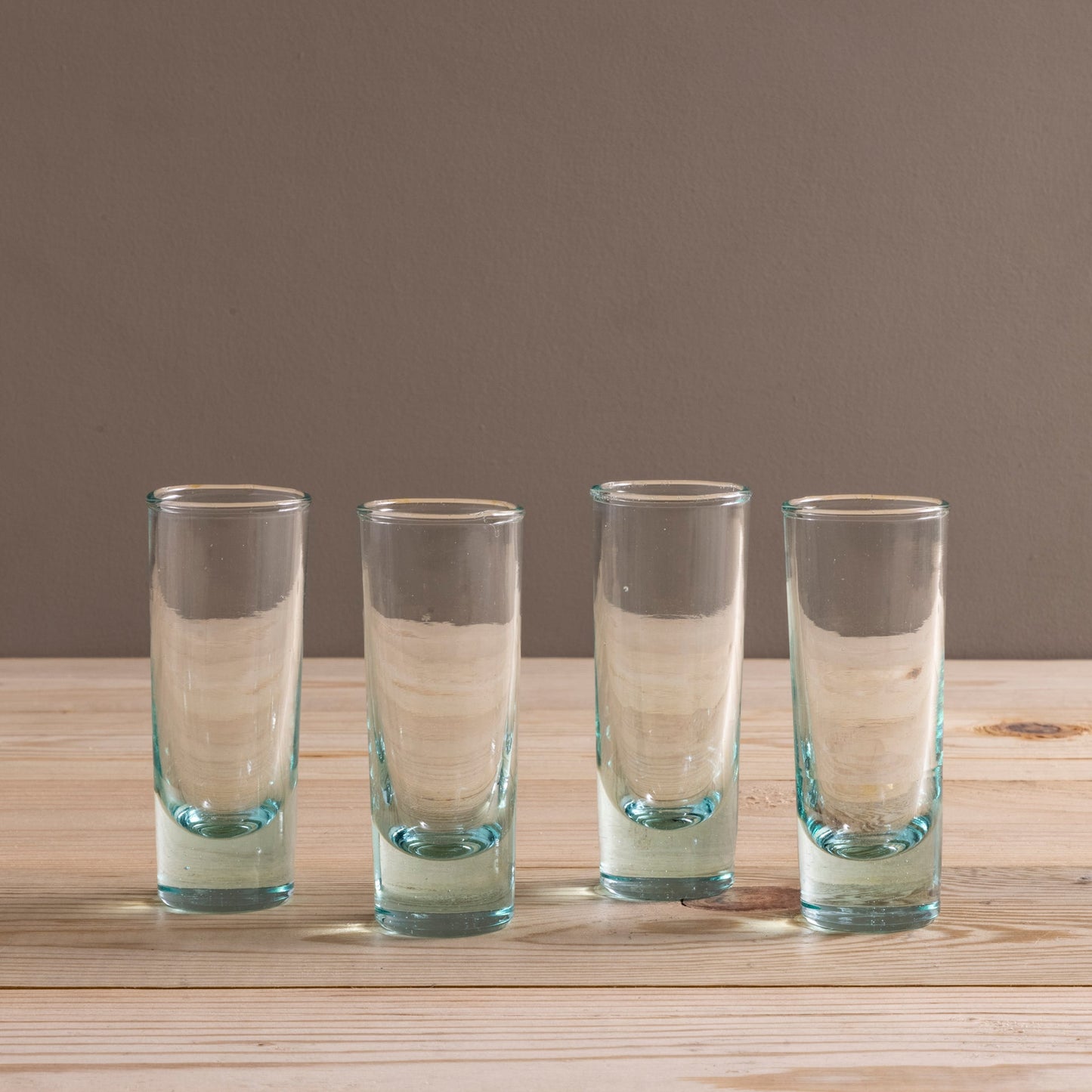 Premium Recycled Glass Shot Glass, Set of 4