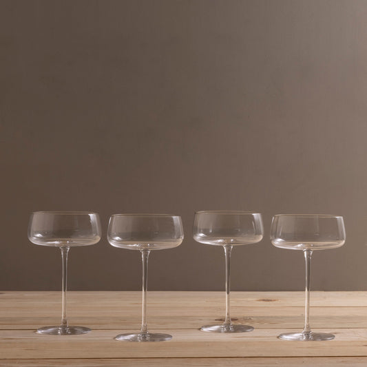 Metropolitan Champagne Saucer, Set of 4