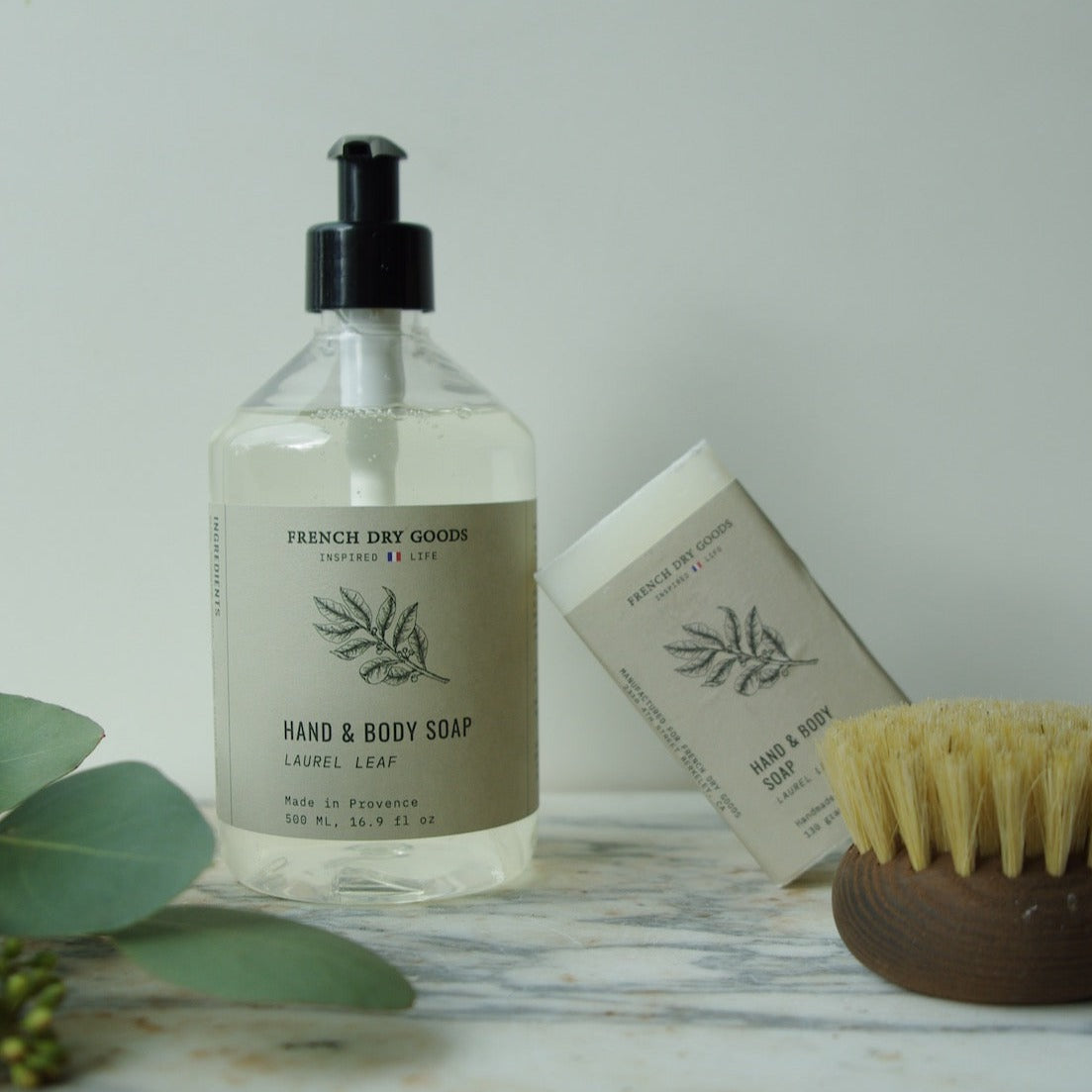 French Dry Goods Liquid Hand & Body Soap--Laurel Leaf (500 ML)
