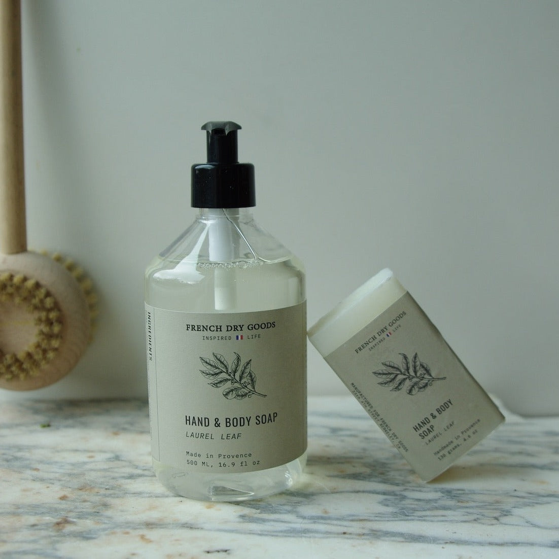 French Dry Goods Liquid Hand & Body Soap--Laurel Leaf (500 ML)