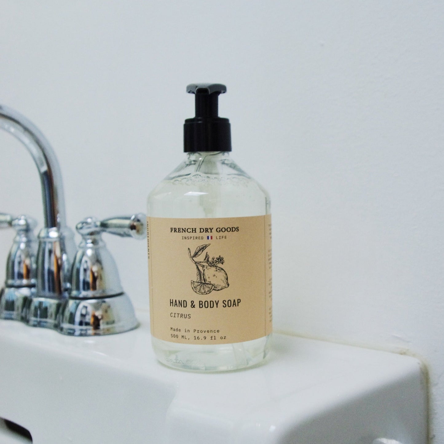 French Dry Goods Liquid Hand & Body Soap--Citrus (500 ML)