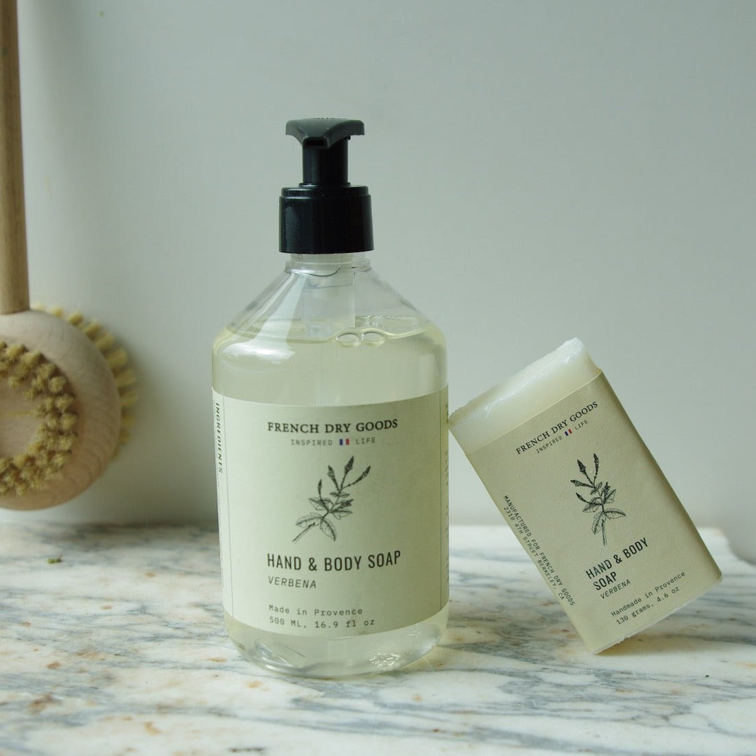 French Dry Goods Liquid Hand & Body Soap--Verbena (500 ML)