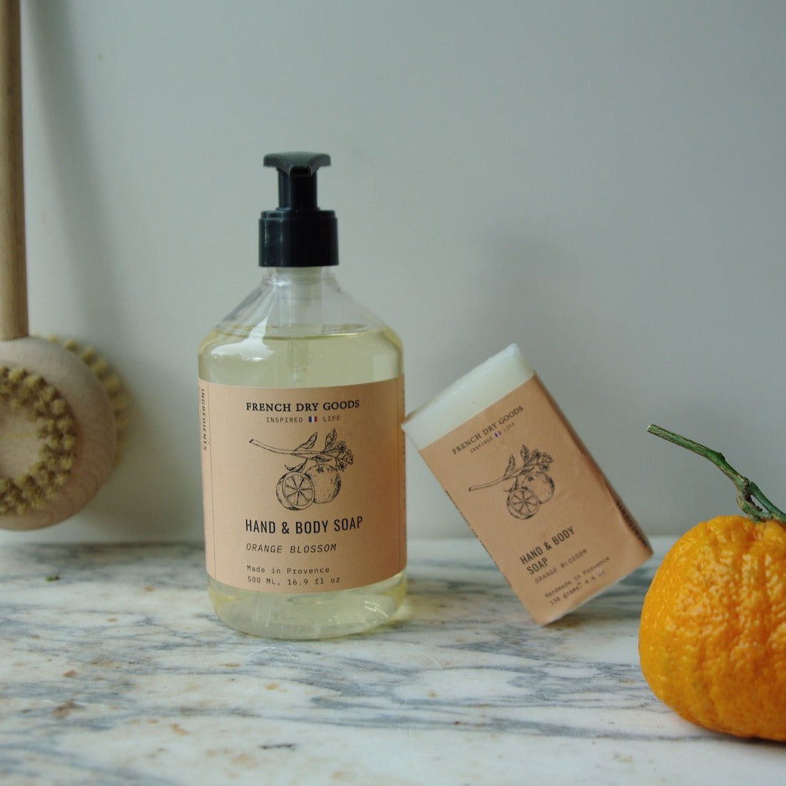 French Dry Goods Liquid Hand & Body Soap--Orange Blossom (500 ML)
