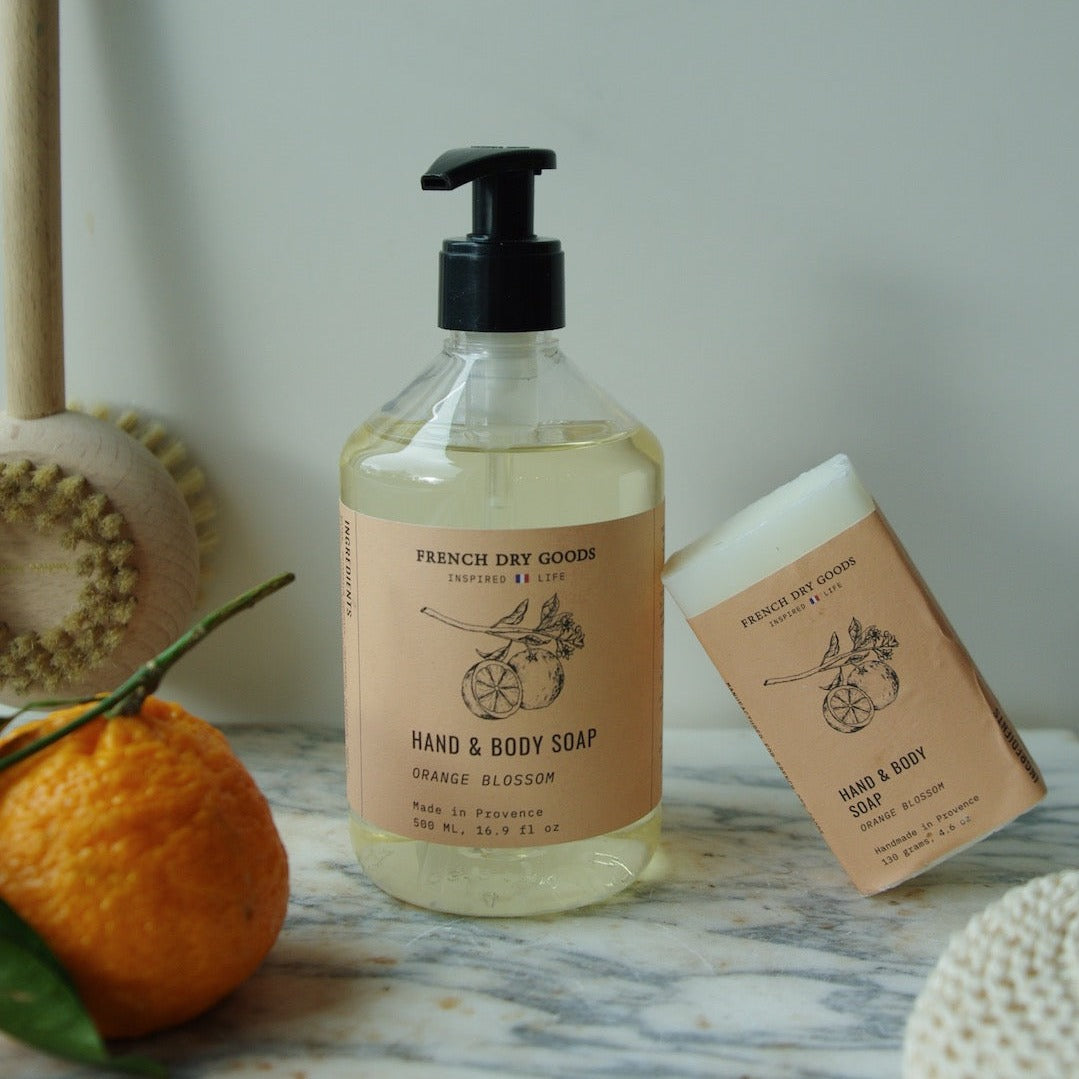 French Dry Goods Liquid Hand & Body Soap--Orange Blossom (500 ML)