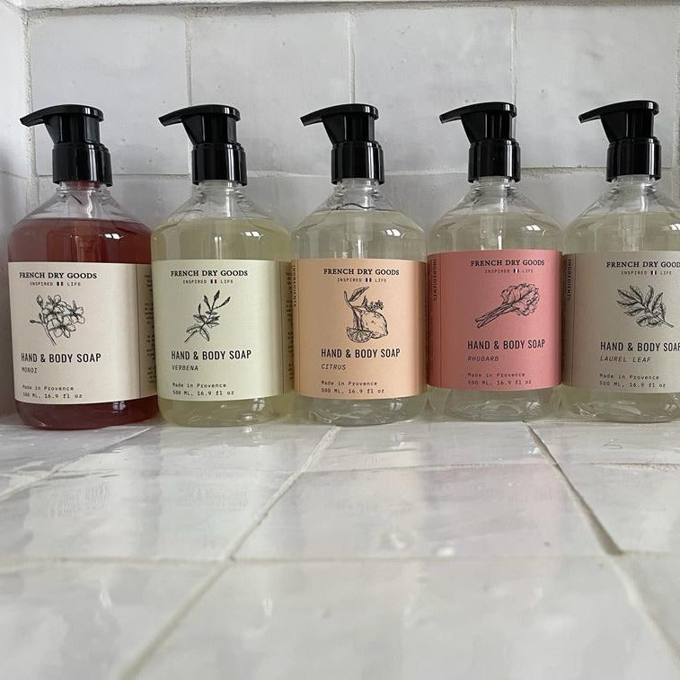 French Dry Goods Liquid Hand & Body Soap--Monoi (500 ML)