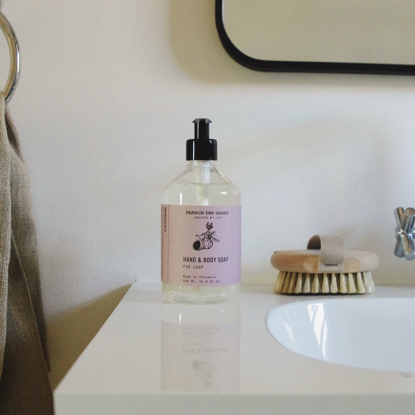 French Dry Goods Liquid Hand & Body Soap--Fig Leaf (500 ML)
