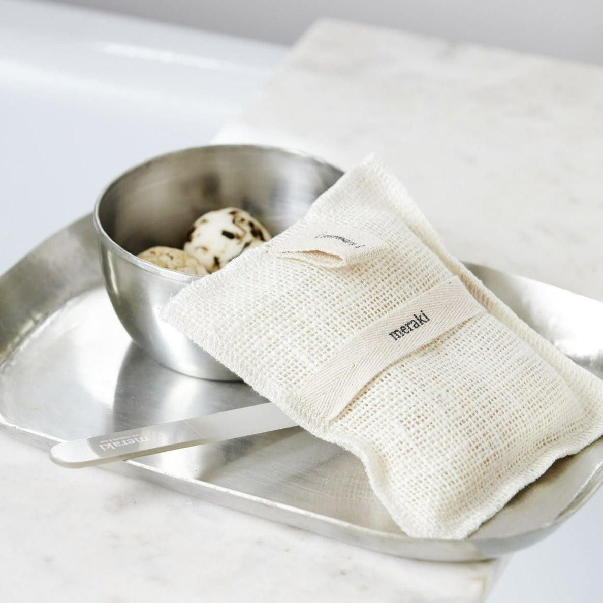 Meraki Bath Mitt, Rosemary