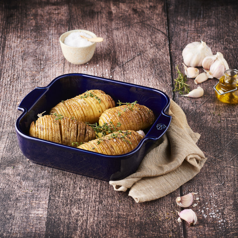 Peugeot Appolia Ceramic 14" Square Baker, Deep Blue