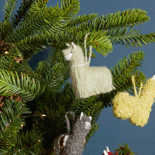 Bangin' Alpaca Ornament, Set of 4
