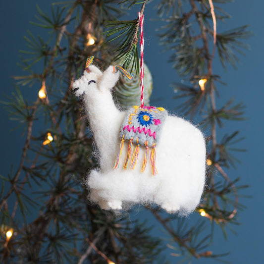 Farm Friends Llama Ornament