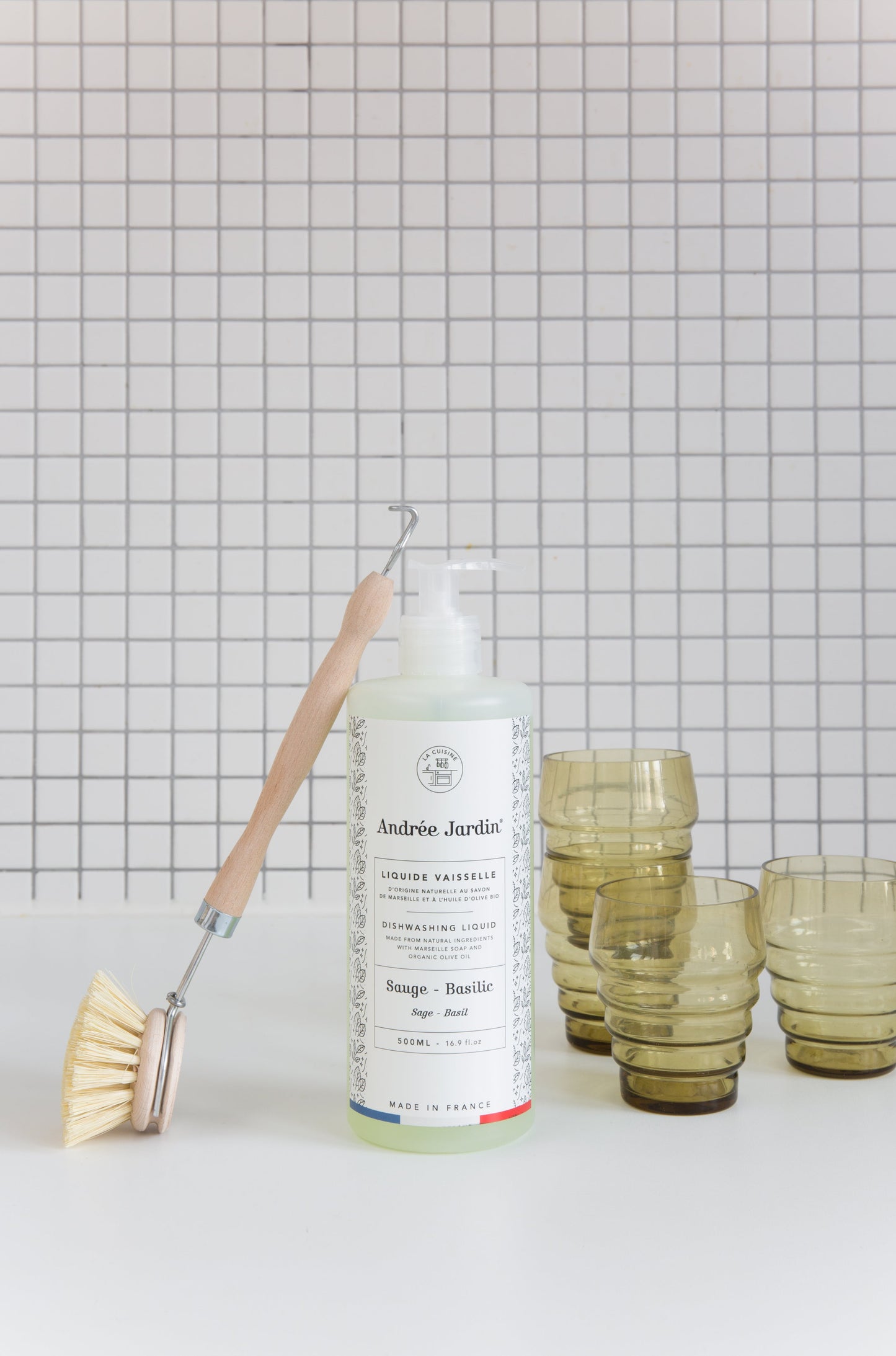 Andrée Jardin Liquid Dish Soap - Sage & Basil 500ml (Set of 2) Andrée Jardin andree-jardin-liquid-dish-soap-sage-basil-500ml-set-of-2 - French Dry Goods