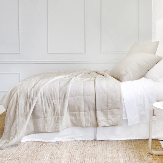 Antwerp Queen Coverlet, Natural