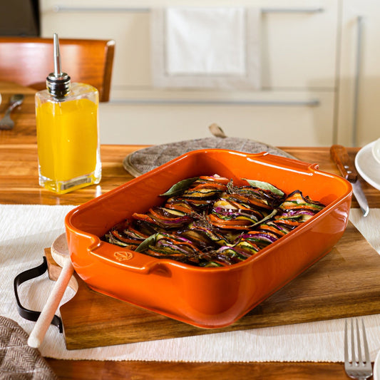 Peugeot Appolia Ceramic 16" Rectangular Baker, Terracotta