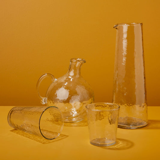Pebble Glass Globe Pitcher