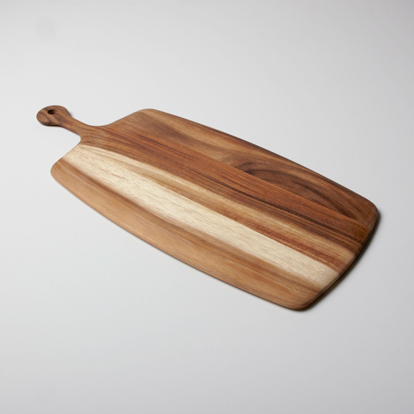 Acacia Rectangular Tapered Board with Rounded Handle, Large