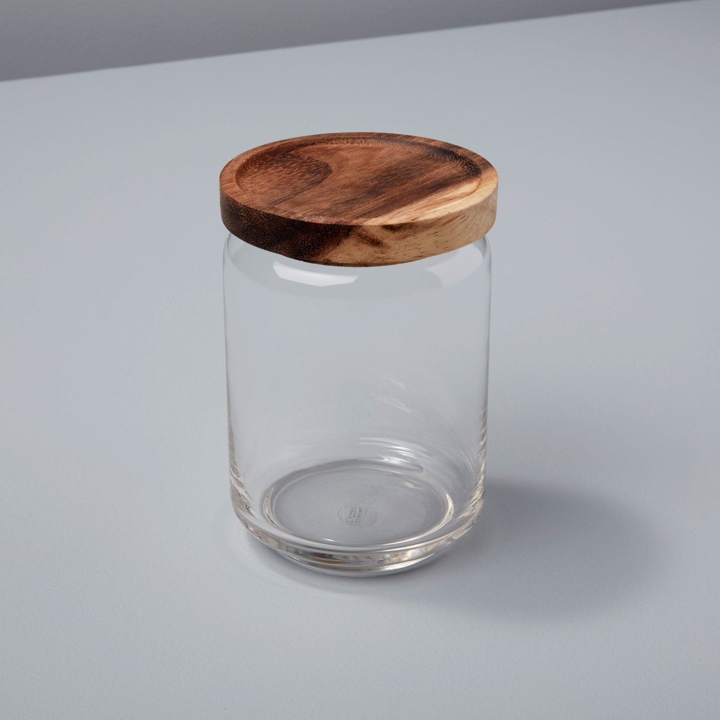 Glass & Acacia Canister, Medium