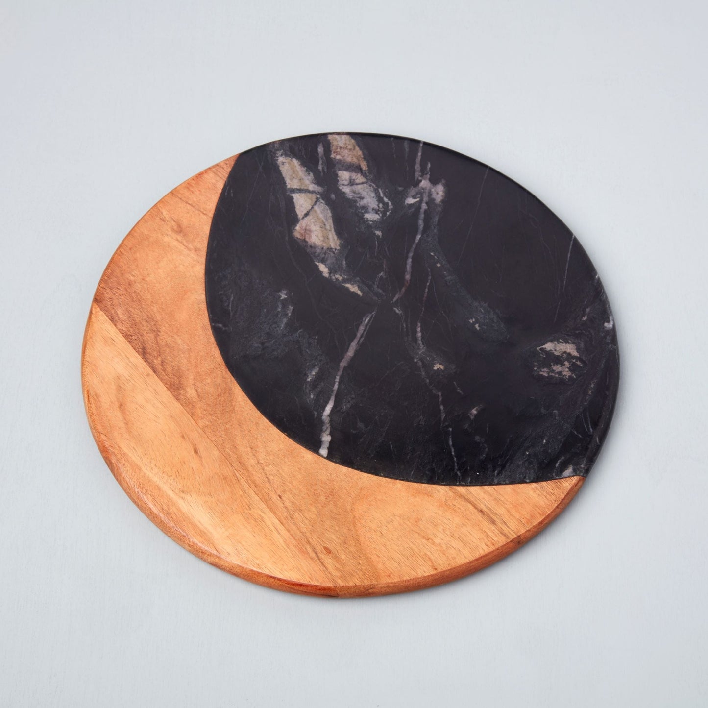 Helena Black Marble Round Board