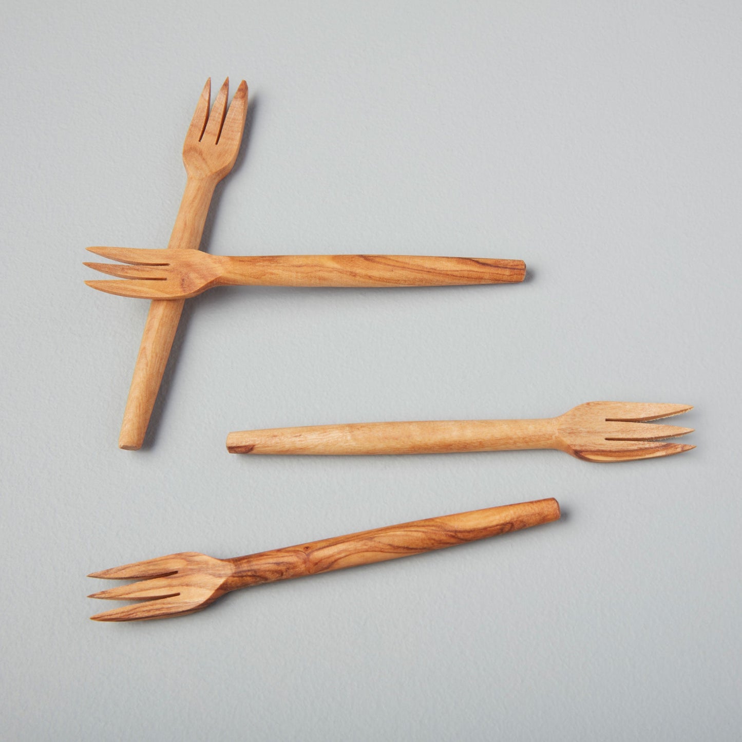Olive Wood Forks, Set of 4