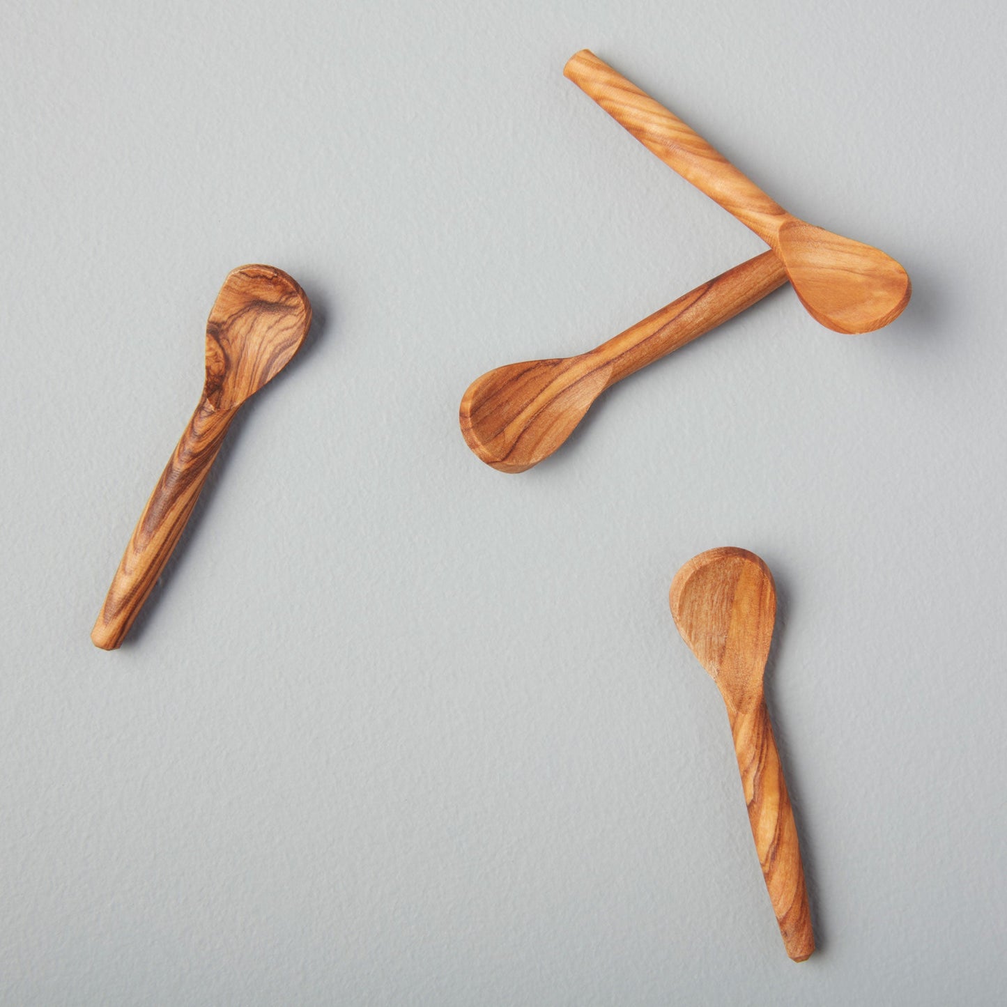 Olive Wood Spoons, Extra Small, Set of 4