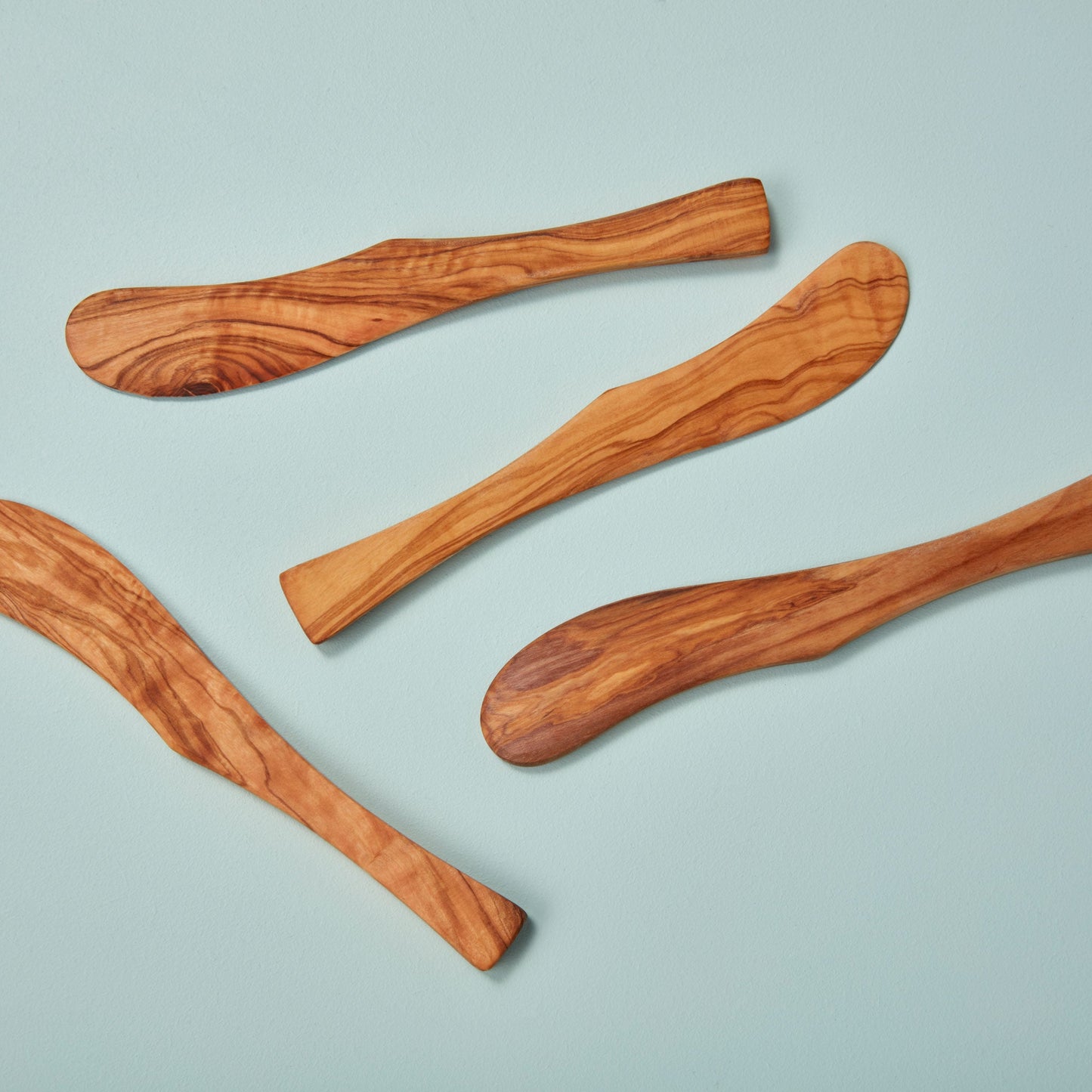 Olive Wood Spreaders, Set of 4