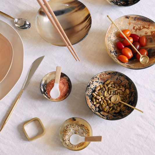 Splatter Horn Bowl, Medium