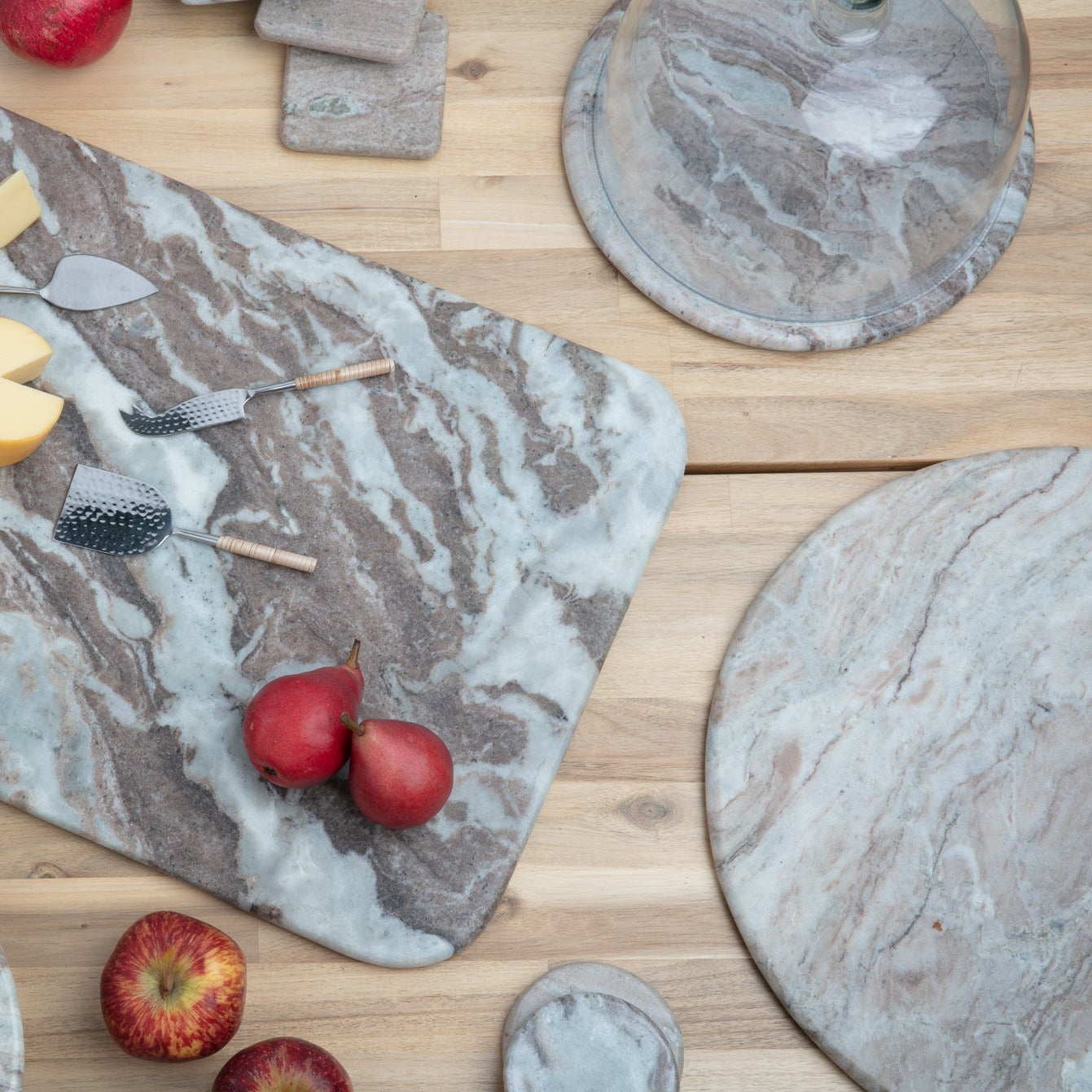 Waterfall Marble Glass Cloche