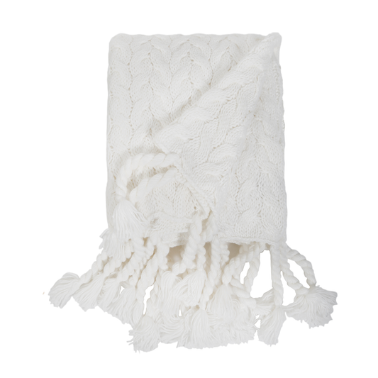 Capistrano Throw, Winter White