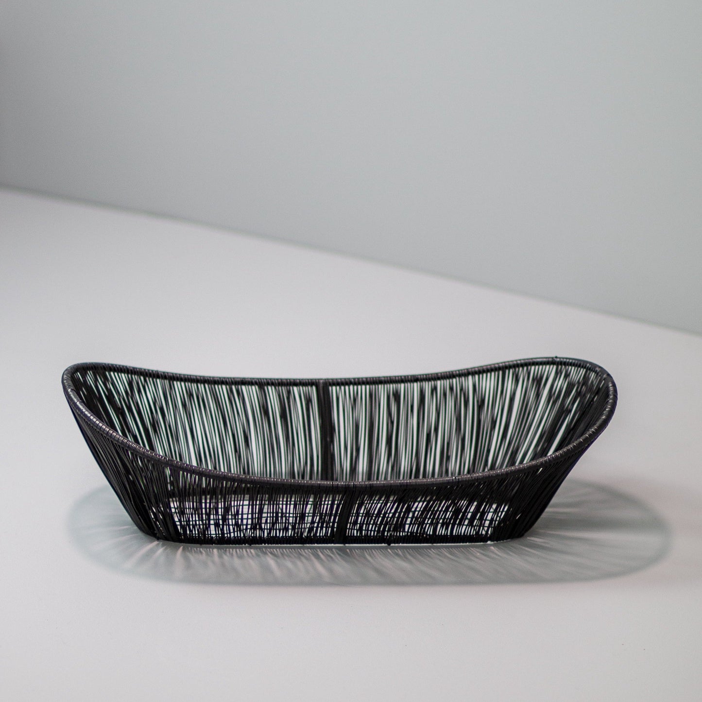 Black Rhythm Wire Oval Basket