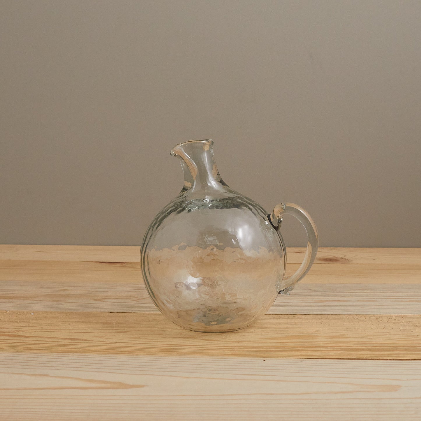 Pebble Glass Globe Pitcher