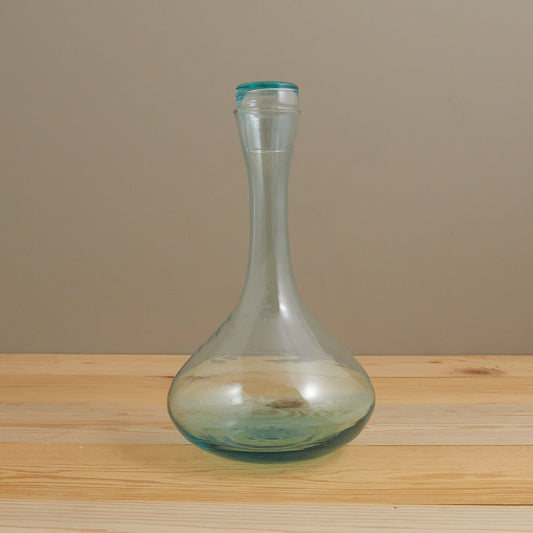 Recycled Glass Decanter with Lid