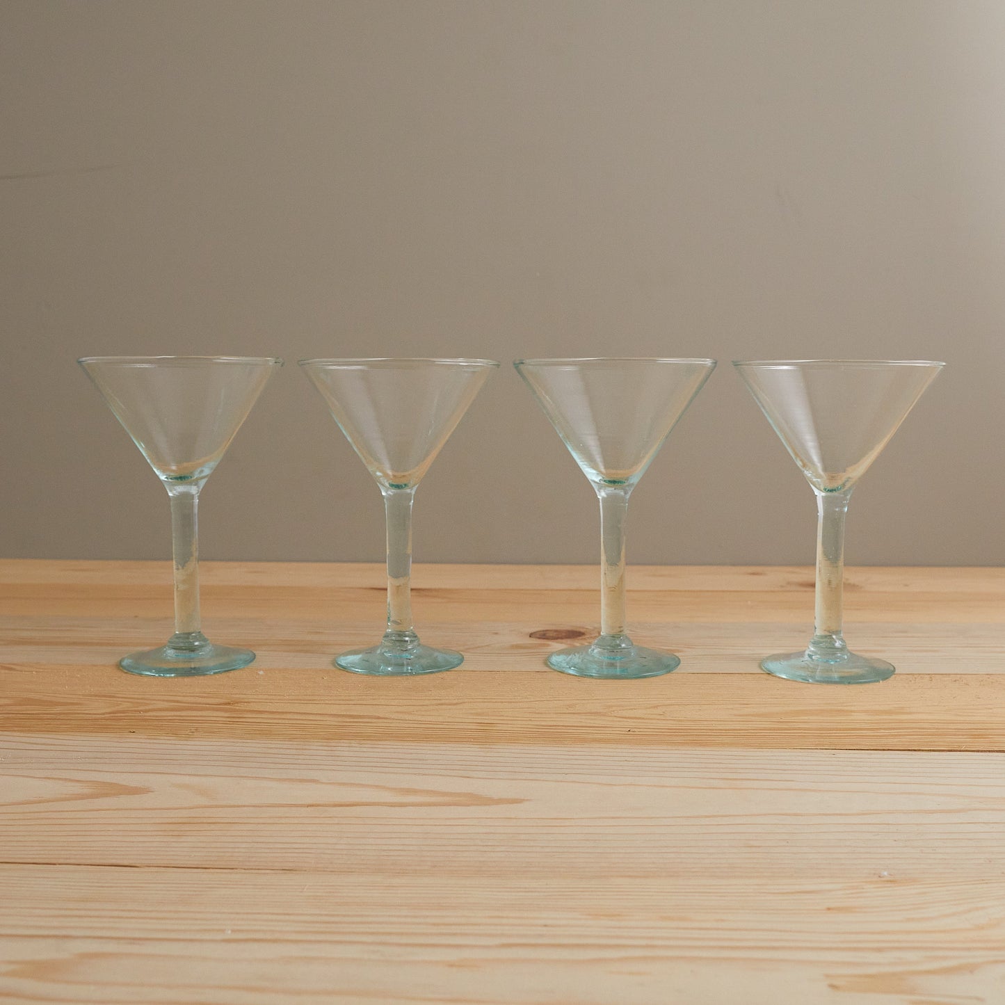 Premium Recycled Martini Glass, Set of 4