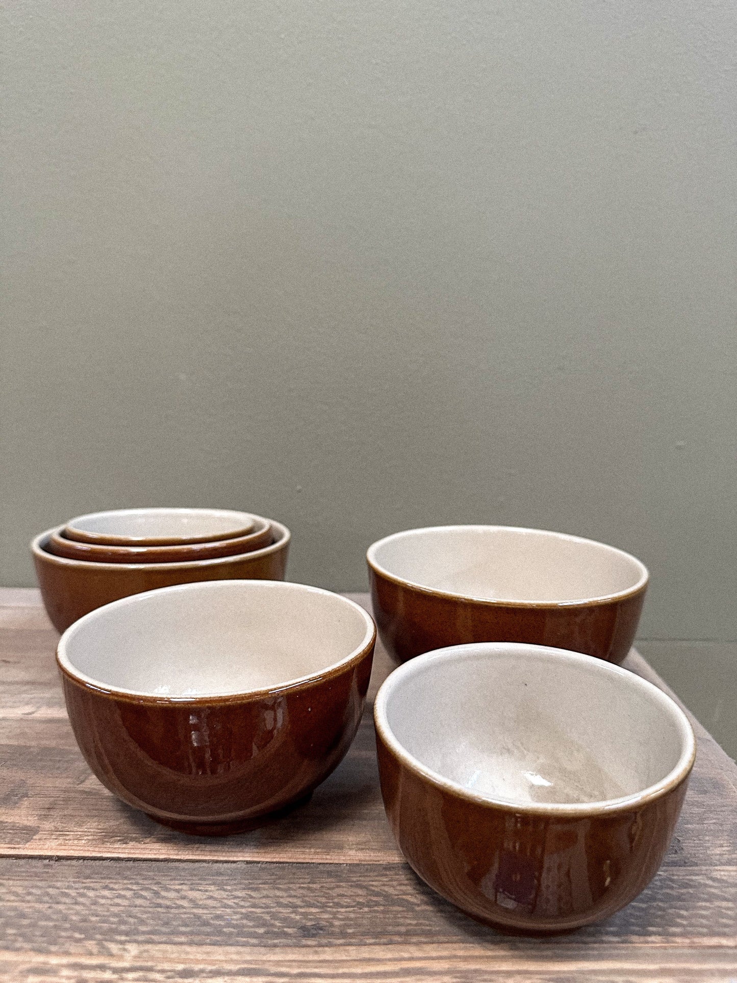 Poterie Renault Brown Bowl- (0.25 L) Brown-- Small