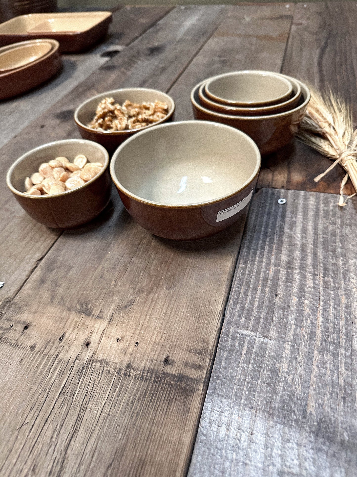 Poterie Renault Brown Bowl- (0.5 L) Brown-- Large