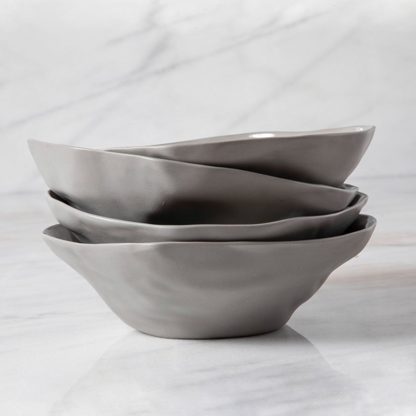 Tam Stoneware Side Bowl, Sterling, Set of 4