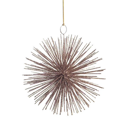 Star Burst Ornament, Rose Gold