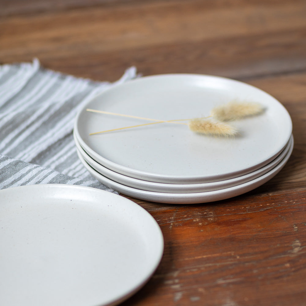 Pacifica Side Plate, Vanilla, Set of 4