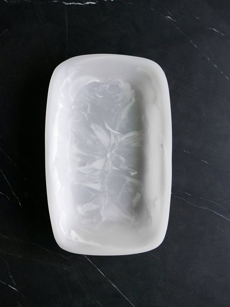 Handmade Resin Tray, Alabaster, Large