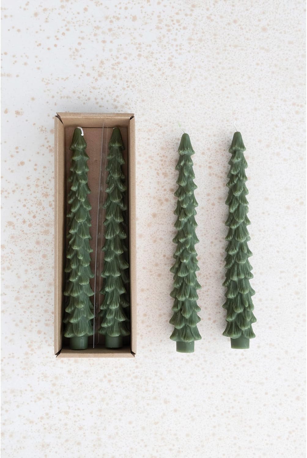 Winter Wonder Long Tree Candles, Set of 2