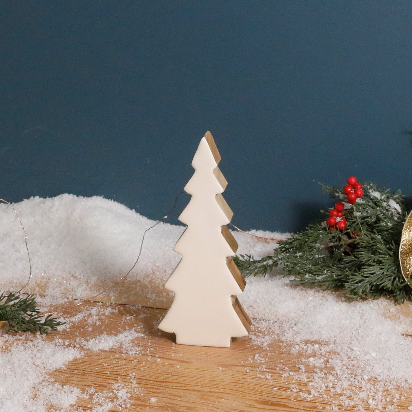 Mango Wood & Enamel Tree, Small