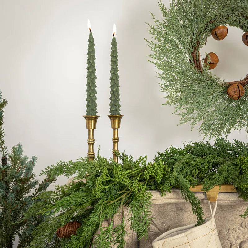 Winter Wonder Long Tree Candles, Set of 2